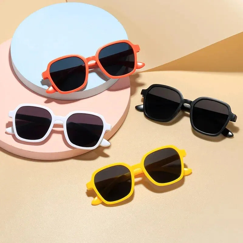 4 Pcs New Fashion Candy Colored Kids Sunglasses Boys Girls For Sunglasses Set