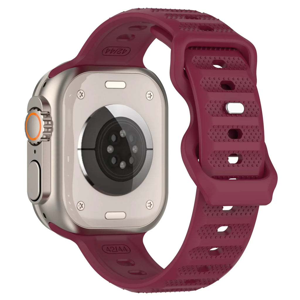 Silicone Strap for Apple Watch Band series 10 42mm 46mm 9 8 7 41 45mm ultra2 49mm 44 40 38 42mm Correa Band for Iwatch 6 SE 5 4