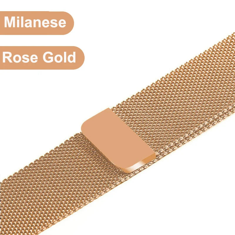 Metal Strap For Samsung Galaxy Watch 4 5 6 Active 2 40mm 44mm Band Watch 3 4 Classic Milanese Magnetic Loop Replacement Bracelet
