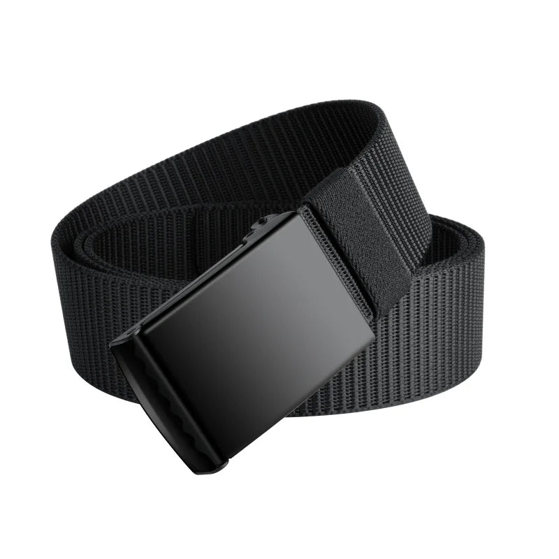 thickened smooth buckle nylon belt, hot selling foreign trade item, men's and women's universal business belt, casual pants belt