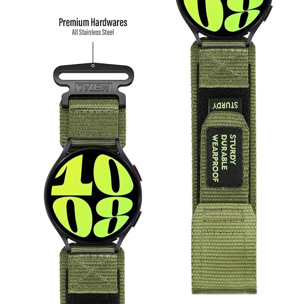 20mm 22mm Nylon Strap for Samsung Galaxy Watch 5 Pro Watchband for Galaxy Watch 7 6 40 44mm Watch 4 42 46mm ReplacementWristband