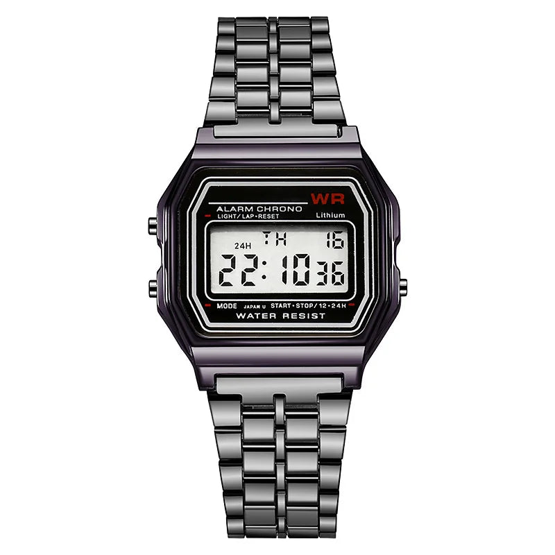 Sports Rose Gold Children Watches for Women Electronic Digital Display Retro Style Alarm Clock Men's Relogio Masculin Reloj