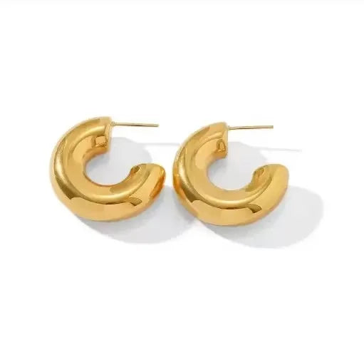 6PCS Simple Fashion Geometric Statement Women's Party Daily Wear Fashion Jewelry CCB Hollow Earrings