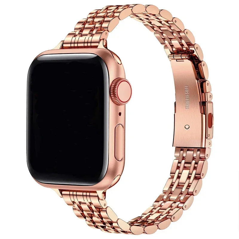Stainless Steel Strap For Apple Watch Ultra 2 Band 49mm 42 44mm Metal Bracelet iWatch Series 10 46mm 9 8 7 6 SE 5 4 3 45mm 41mm