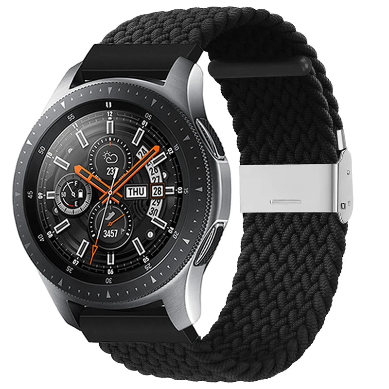 20mm 22mm Nylon strap for Samsung Galaxy Watch 3 42mm 46mm Gear S3 Active 2 Watch Adjustable Bracelet For Amazfit Huawei Correas