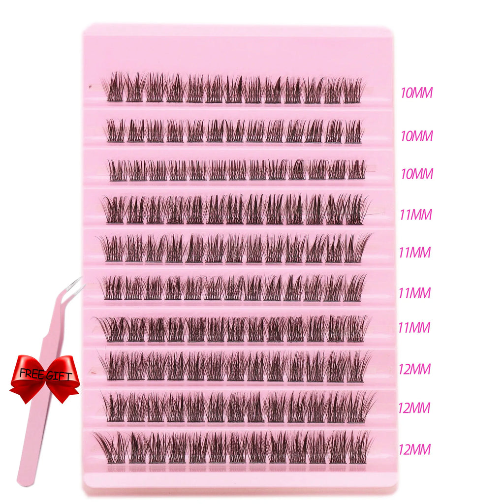 DIY Clusters Eyelash Extension Winged Individual Lashes Volume False Eyelashes Natural Segmented Eyelash Bundles Makeup Tools