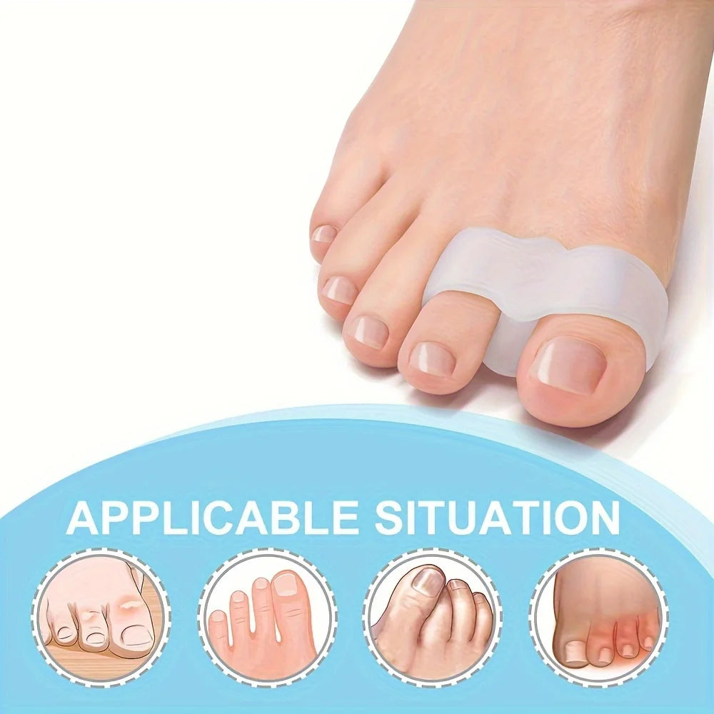 5pairs Toe Separators - Soft and washable, suitable for odor-free use during the night and at home. Comfortable thumb separators
