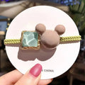 5/10/20PCS Resin Mouse Hair Tie Sweet Hair Ring Square Hair Rope Cute Elastic Ponytail Holder Hair Accessories Women