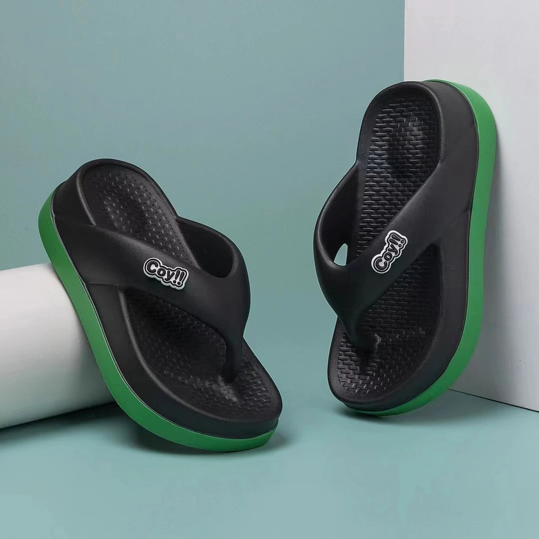 Summer Women's Flip-Flops 3cm Height Non-Slip Summer Sandals Ladies Slides Girl's Slippers