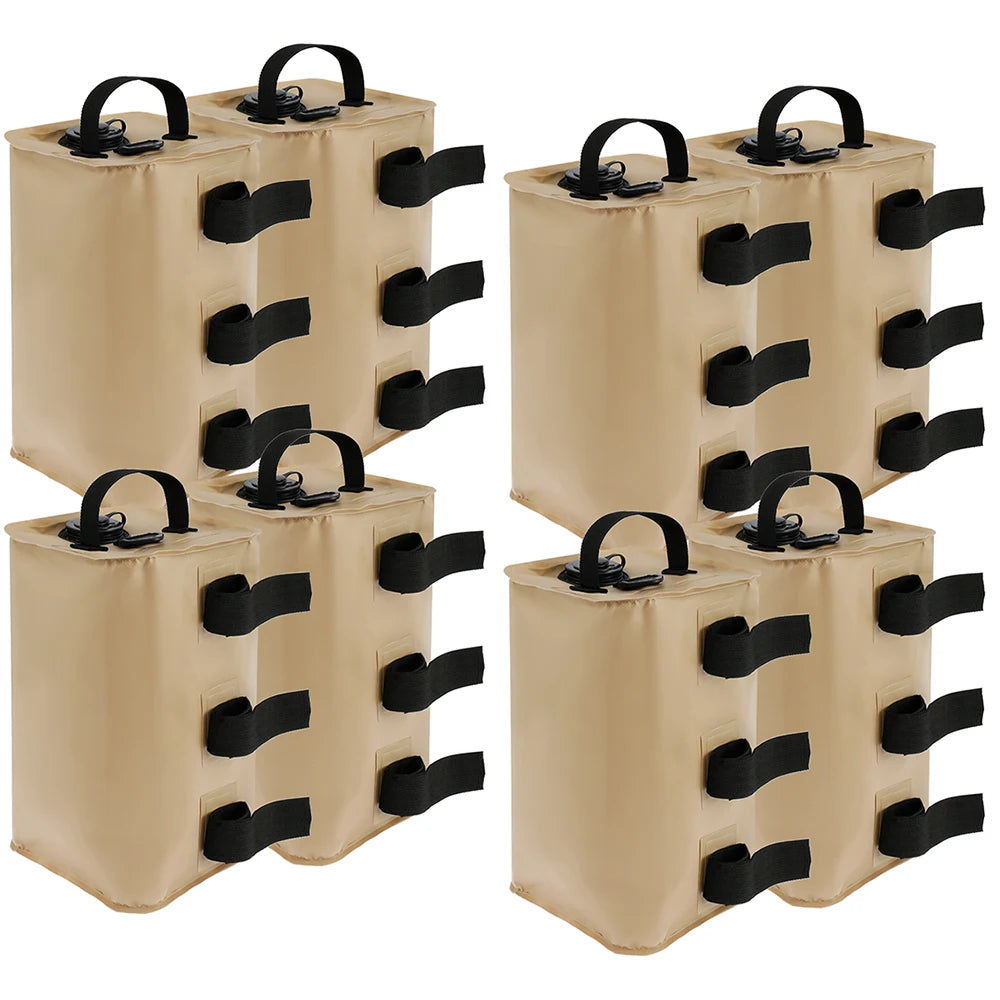 4/8Pcs Portable Canopy Water Weight Bag 88lbs Tent Water Weights with Fastening Straps Quick Installation Awning Leg Weights