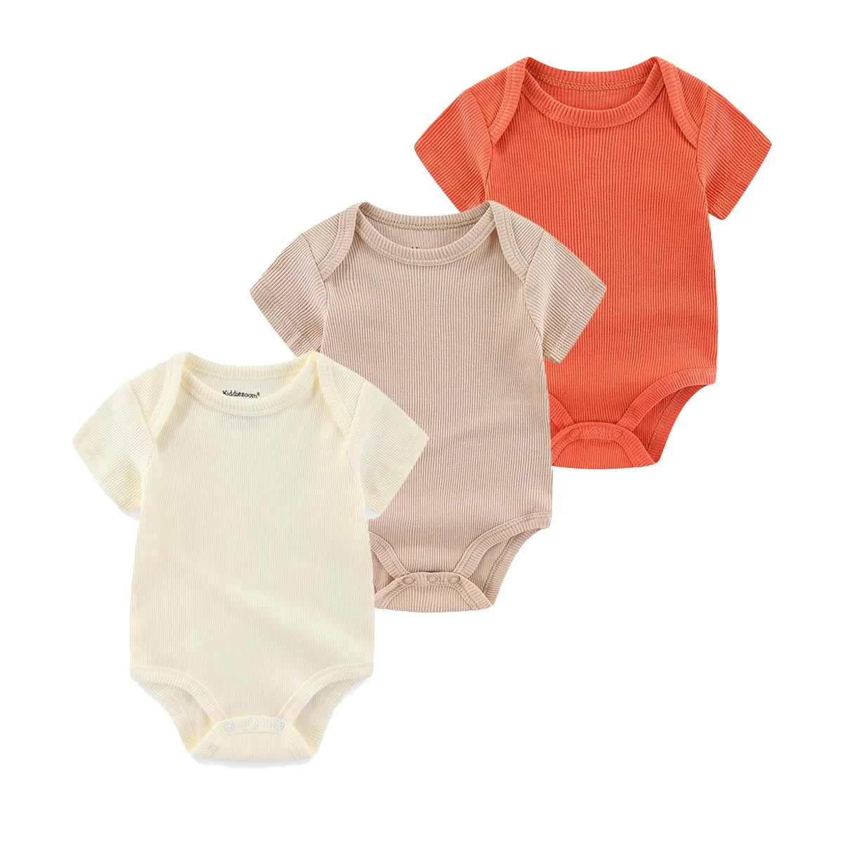 Kiddiezoom Four Seasons 0-12M 1 PCS Solid Unisex Baby Bodysuits Soft 100%Cotton Newborn Boy Girl Onesies Infant Clothing
