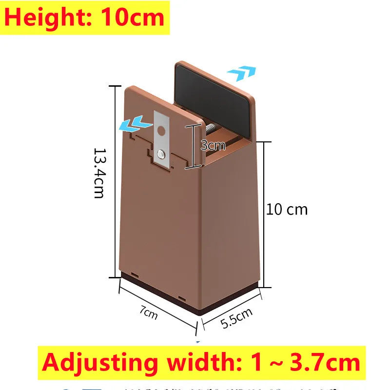 4PCS Adjustable Chair Feet Riser Screw Clamp 2 4 Inch Height Heavy Duty Sofa Tables Bed Furniture Risers With Screw Clamp