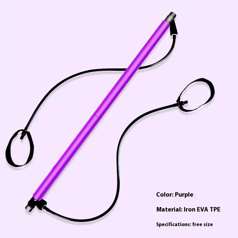 Pilates Stick Fitness Stick Puller Home Yoga Elastic Band Slimming Exercise Equipment Female Tension Rope Elastic Rope