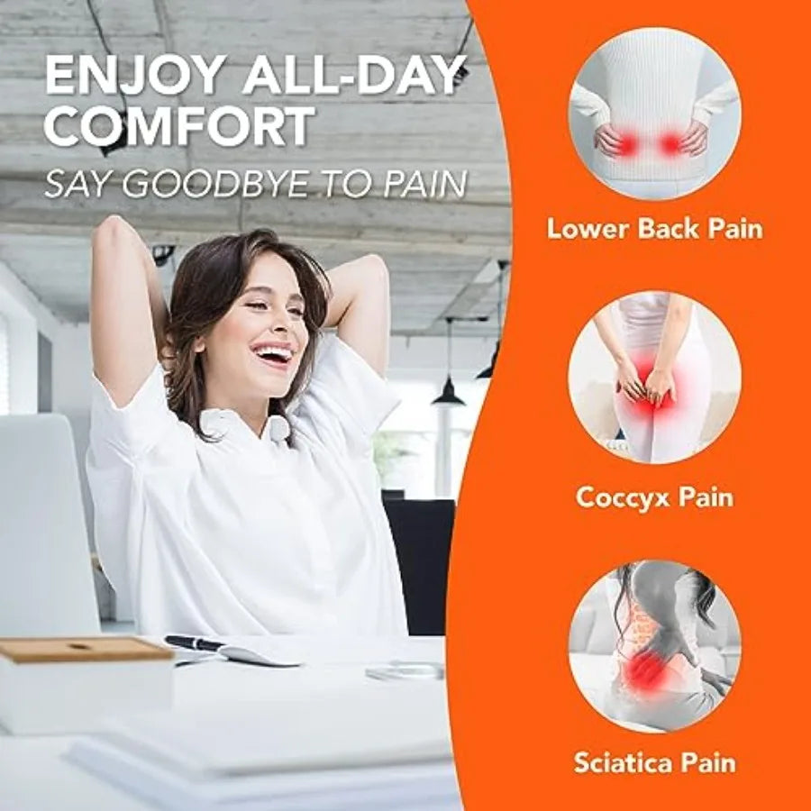 Car Seat Cushion, Comfort Memory Foam Car Cushions for Driving