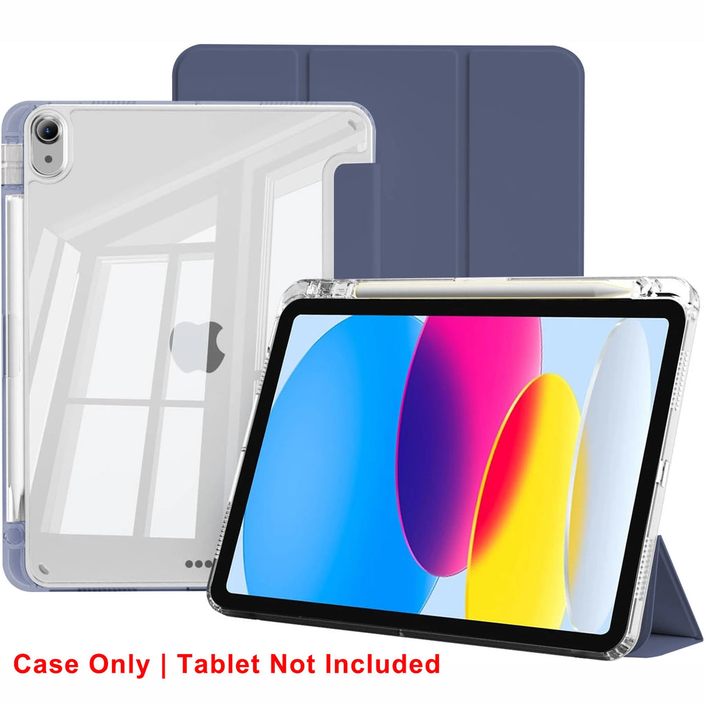 Clear Crystal Tablet Case With Pen Slot For iPad 10th 11th Gen A16 2025 2022 11'' 10.9'' PU Leather Flip Magnetic Stand Cases