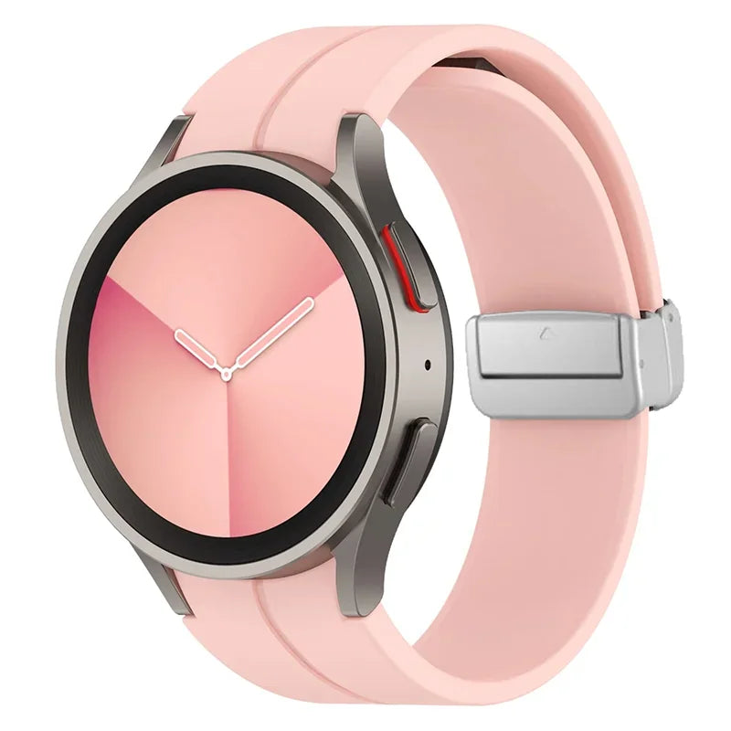 Original Silicone Band for Samsung Watch 7 6 5 4 Classic Strap 47mm 43mm 44mm 40mm Magnetic Buckle For Galaxy Watch 5 Pro 45mm