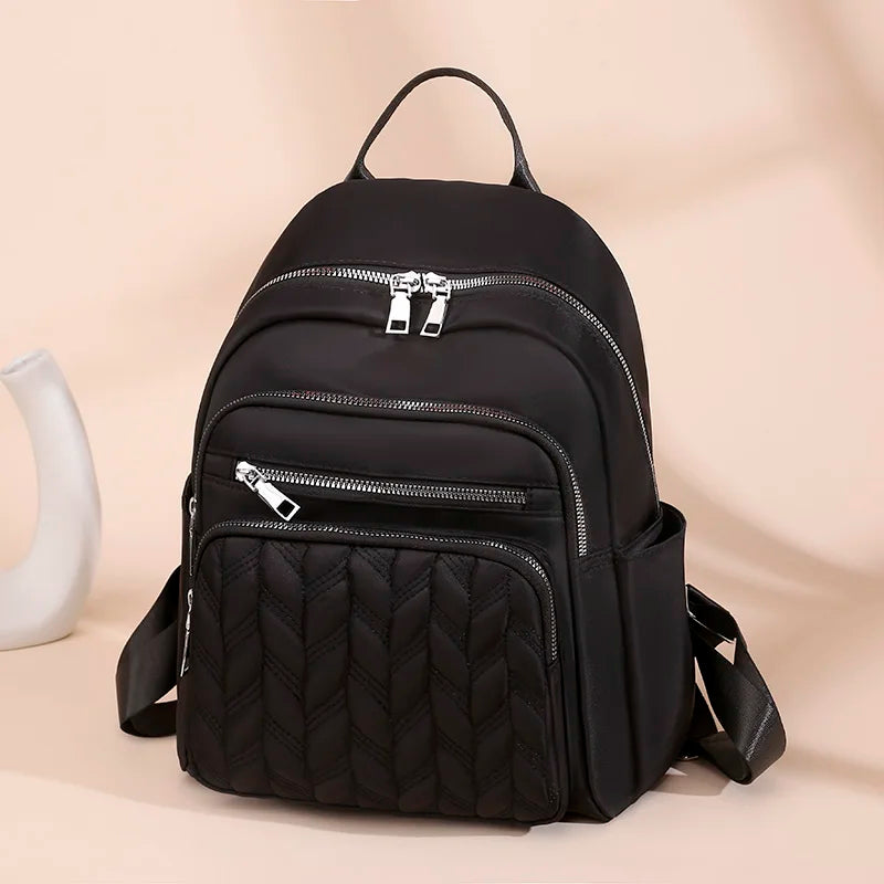 Vento Marea Women Backpack 2025 Travel Casual Waterproof Women's Shoulder Bags Female Large Capacity Oxford Rucksack Black Purse