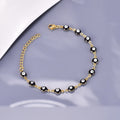 S33 European, American and Turkish Evil Eye color-blocked stainless Steel Bracelet Round Eye EVIL Eye