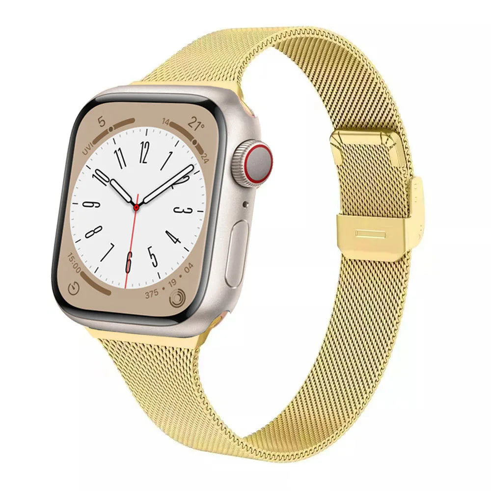 Milanese Strap for Apple Watch 44mm 40mm 45mm 41mm 46mm 42mm 38 49mm Metal Bracelet iWatch Series 11 10 Ultra 9 8 7 6 5 SE3 band