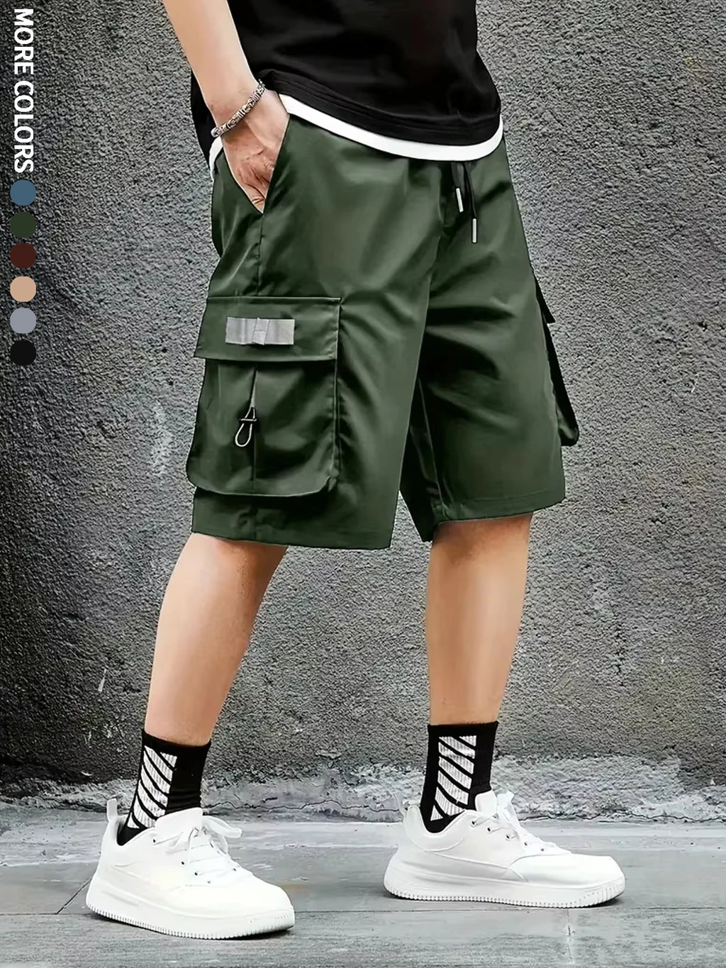Men's Cargo Shorts, Outdoor, Travel, Casual Sports, Large Pockets, Durable and Comfortable Fabrics, Thin Shorts for Outings 17