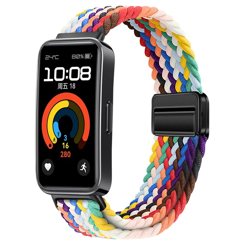 Sports Nylon Loop Strap for Huawei Band 11/11 Pro/10/9/8 Official Replacement Bracelet Belt Huawei Band 11 Wristband Accessories