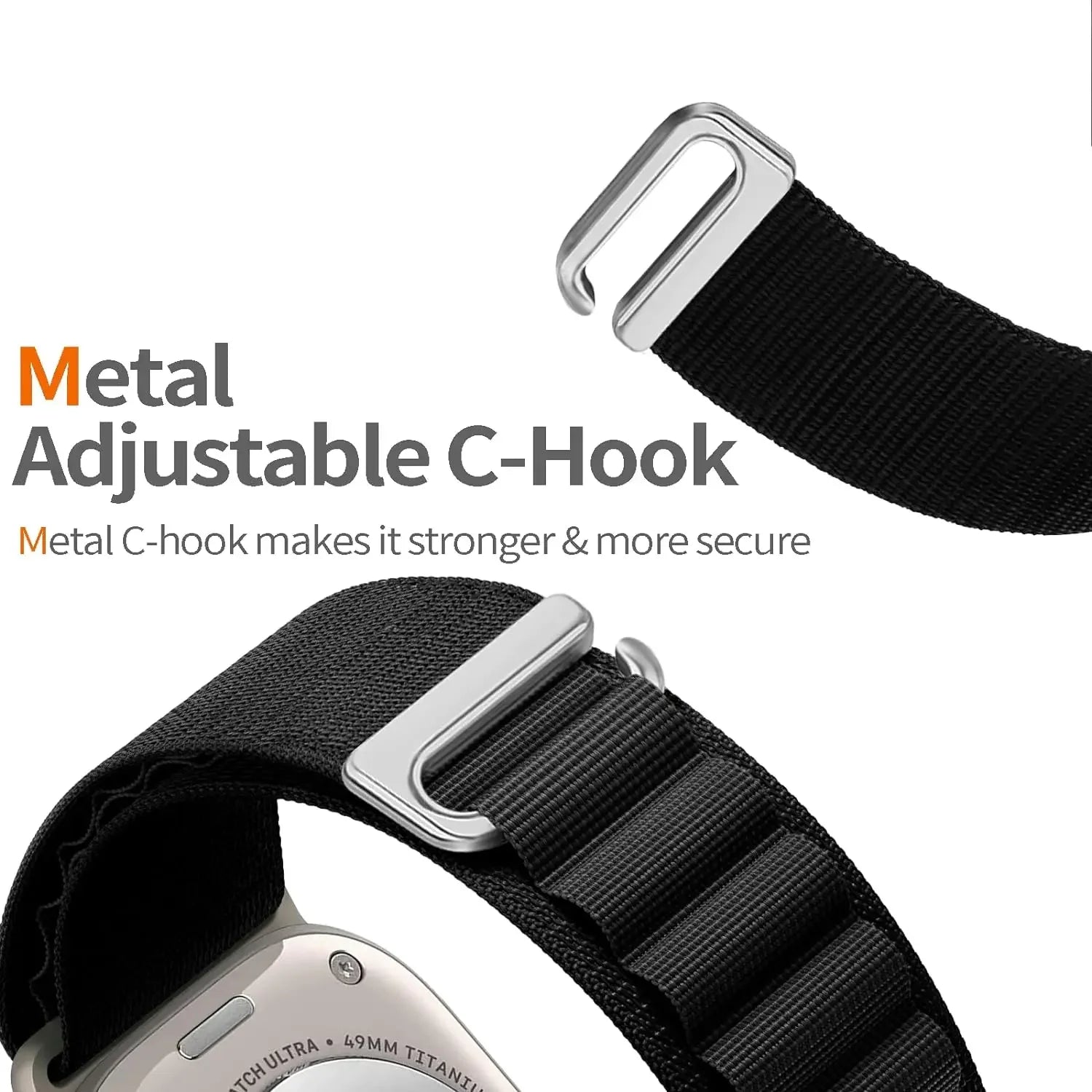 Alpine Loop Belt For Apple Watch Ultra 49mm 11 10 9 8 7 10 46mm 42mm 45mm 41mm Nylon Band iWatch Series 6 5 4 SE 44mm40mm Correa