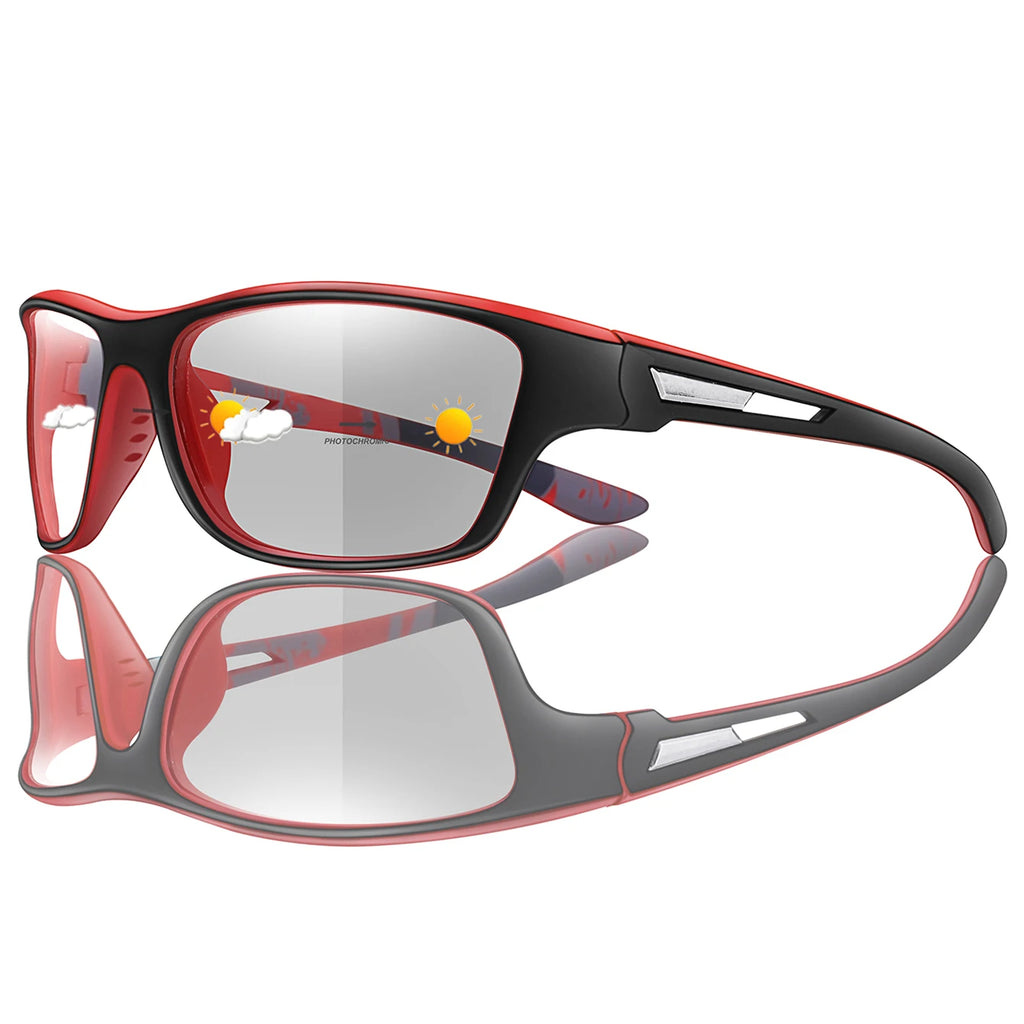 Photochromic Motorcycle Sunglasses Men Women Outdoor Cycling Driving Hiking Eyewear Fishing UV400 Protection Goggles