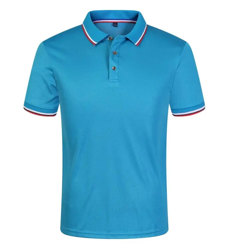 Cross Border Short Sleeved Polo From Europe Popular Summer Casual Lapel Large Size High-Quality Business Office Uniforms