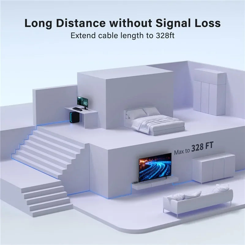 10Gbps RJ45 Connector Metal Case Network Extender Extension for Cat8 Cat7 Cat6 Female to Female Adapter Gigabit Ethernet Cable