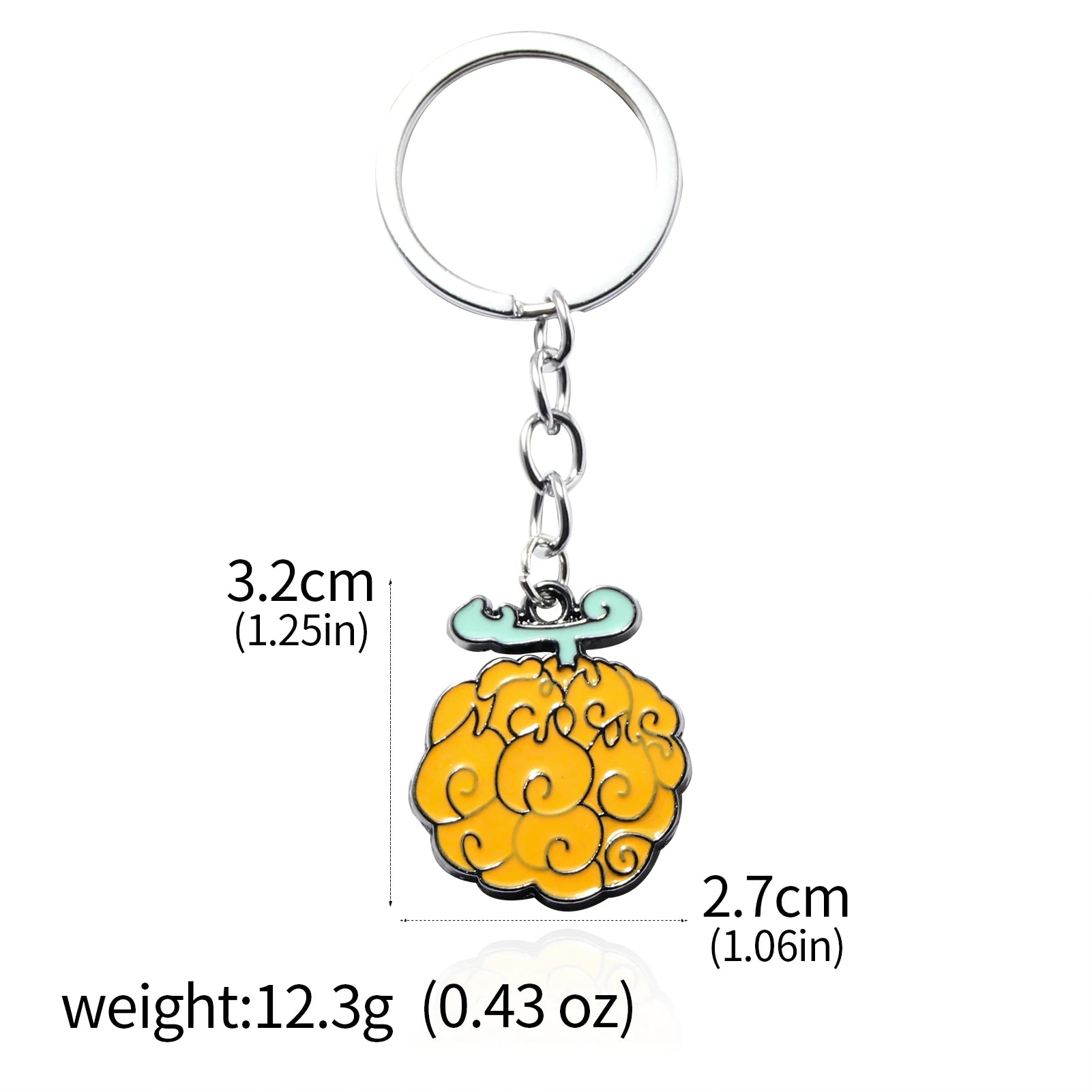 One Piece Luffy Straw Hat Keychain Rotatable Zoro Skull Metal Pendant Role-Playing Decorative Accessories Fan Jewelry Gift