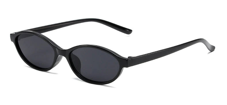 Cute Oval Small Frame Sunglasses Women New Retro Style Sexy Brown Sun Glasses Ladies Trendy Fashion Decorative Shades Eyeglass