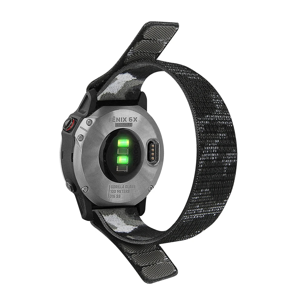 22mm 26mm QuickFit Nylon Loop Strap For Garmin Tactix 7 AMOLED Delta Bravo Band For Garmin Fenix 7X 6 PRO 5 3 Braided Watchbands