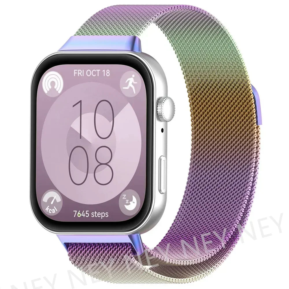 Milanese Loop Band For Huawei Watch FIT 4 pro-Fit 4 Strap Magnetic stainless steel correa for Huawei Fit 3 Fit4 bands Accessorie