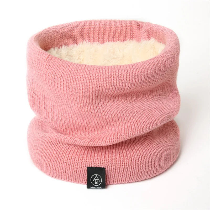 Fashion Soft Knitted Neck Warmer Sport Scarf Women Men Face Cover Winter Skating Running Warm Scarves Thick Cold-proof Collar