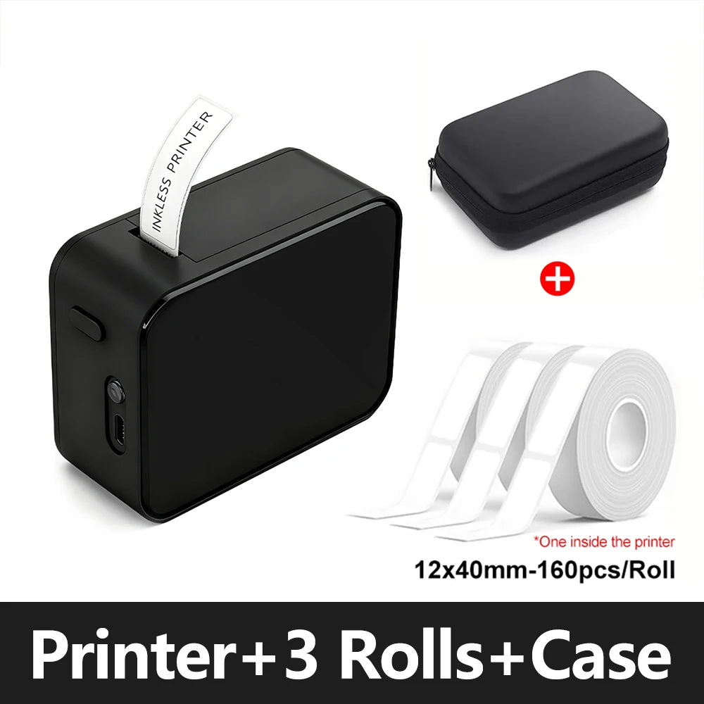 Marklife P15 Mini Label Printer Portable Thermal Printer Inkless Self-adhesive Paper Sticker Printing Machine Name Tag Labeller