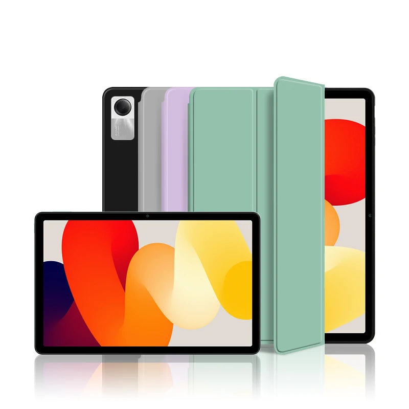 AJIUYU For Xiaomi Redmi Pad SE Case 11 inch 2023 Tri-Folding Flip Stand Cover For Redmi Red Mi Pad SE Tablet Auto Sleep Cover