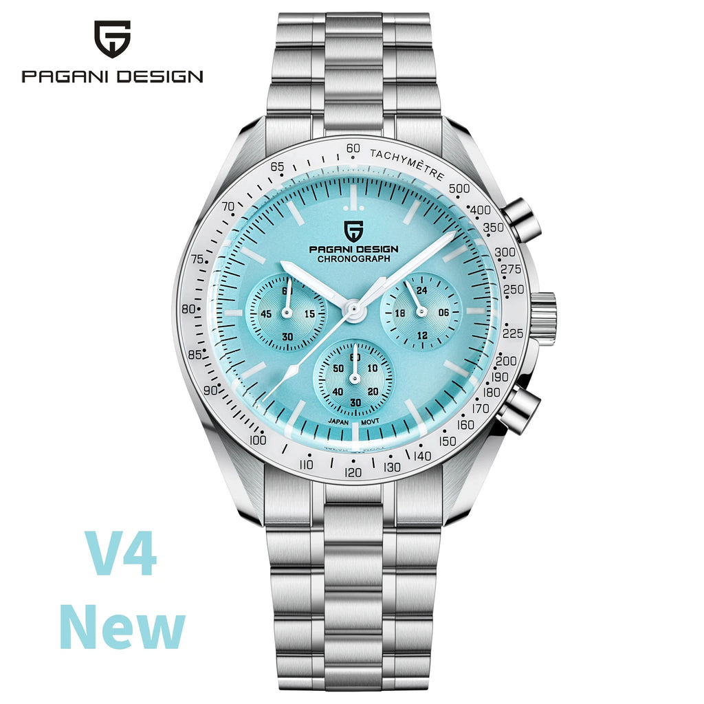 2026 New PAGANI DESIGN 1701 V5 Men's Watches Luxury Quartz Watch Men Sports Speed Chronograph AR Sapphire glass 100M Waterproof