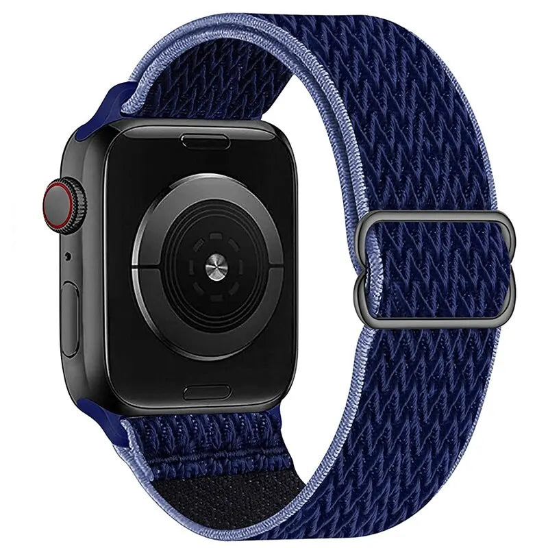 Scrunchie Strap for Apple watch Ultra 49mm band 45mm 44/46mm 41mm Adjustable Nylon Loop bracelet iWatch serie se 6 7 8 9 10 11