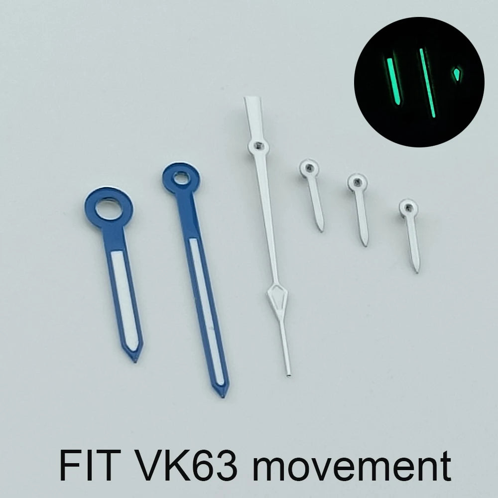 Watch Hands Accessories Hands for VK63 Quartz Movement Watch Accessories Watch Parts for Wristwatches