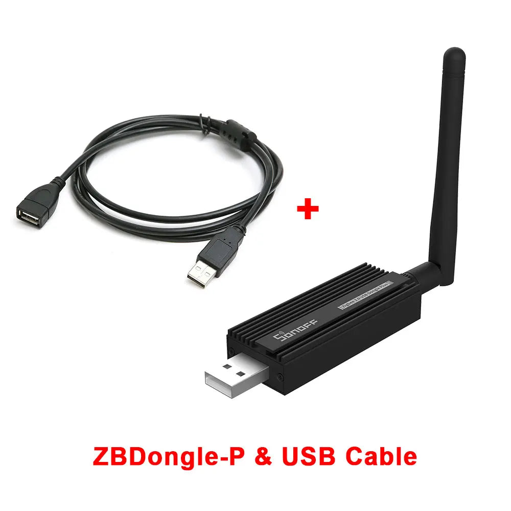 SONOFF ZBDongle Zigbee 3.0 USB Gateway ZBDongle Plus Universal via ZHA or Zigbee2MQTT Support Sonoff ZBMINI S26R2ZB SNZB Sensors