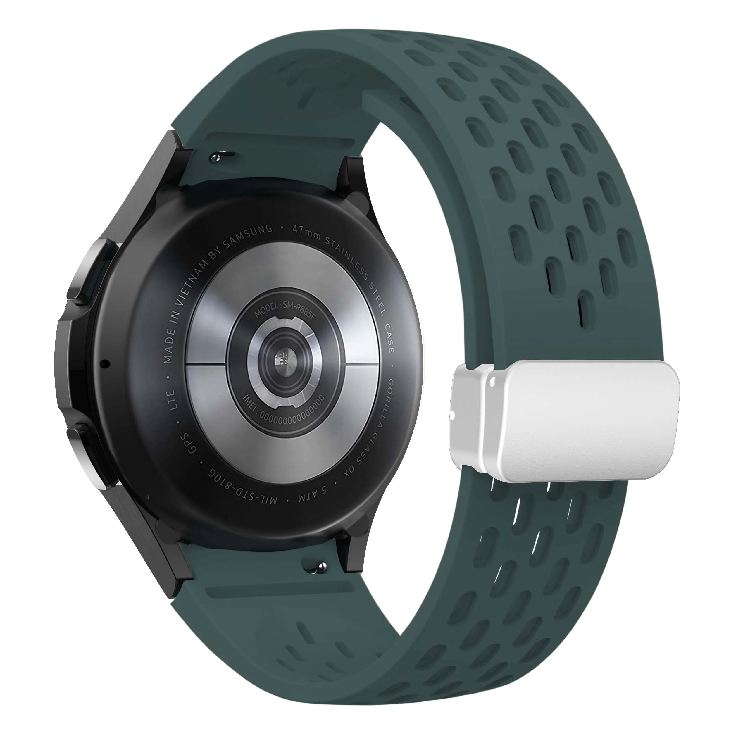 Silicone Strap for Samsung Galaxy Watch 7 6 5 4 40mm 44mm 5Pro 45mm Magnetic Buckle Band 6 Classic 43mm 47mm No Gaps Bracelet