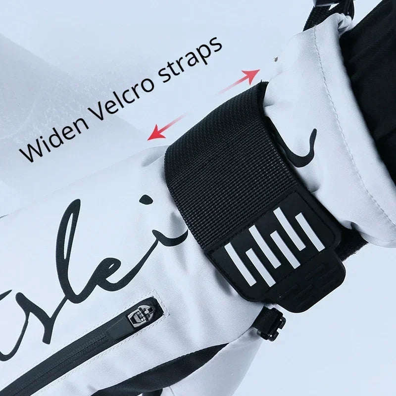 New Men Women Ski Snowboard Gloves Inside Wrist Guards Waterproof Warm Waterproof Wrist Guards Winter Gloves