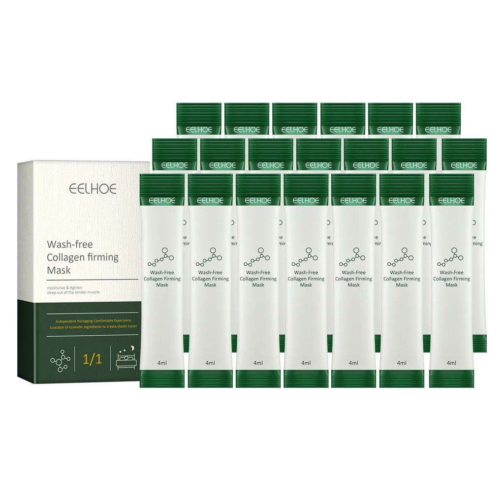 EELHOE Firming Mask Lifting Face Skin Rejuvenation Collagen Boost Tighten Skin Firming Micro Face Nourishing Leave-In Sleep Mask