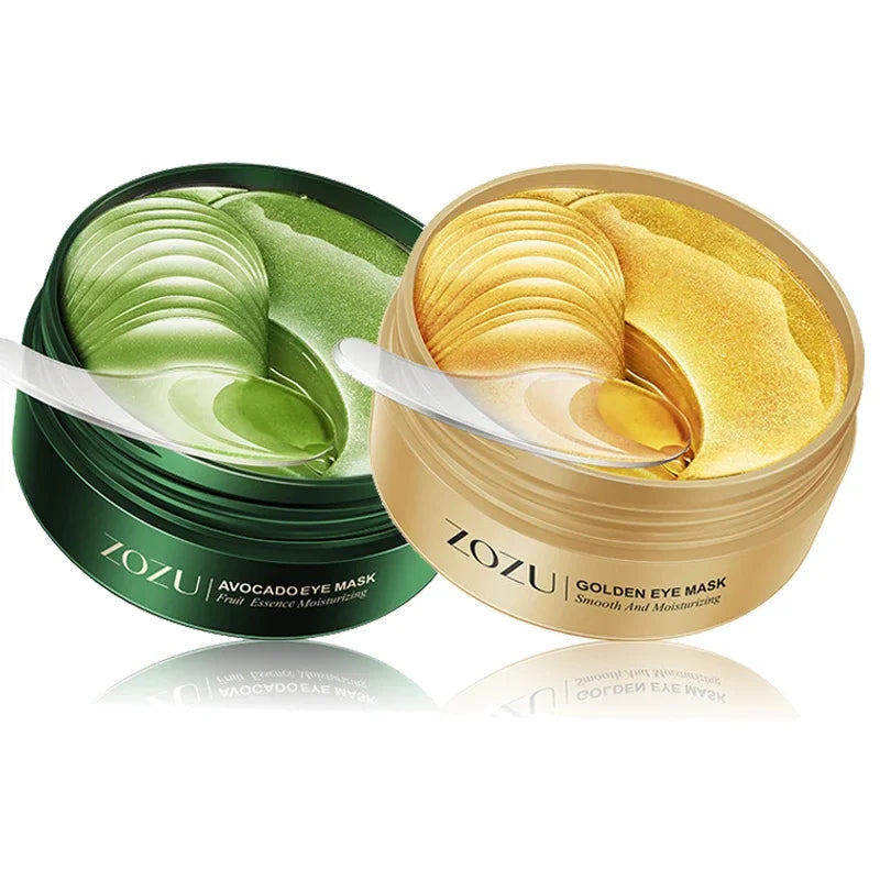 120pcs Avocado Golden Collagen Eye Mask Anti Dark Circles Eye Bags Moisturizing Anti Wrinkle Eye Patches Skin Care Products