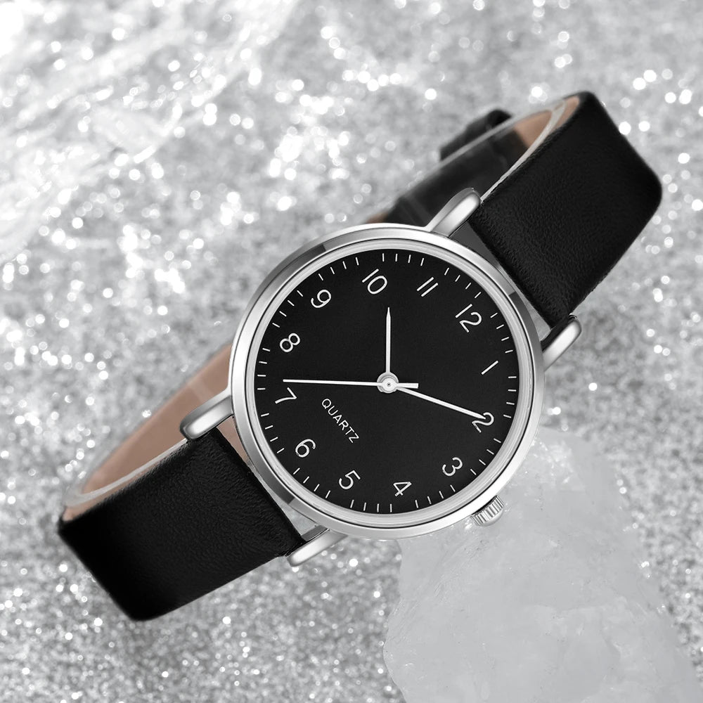 5Pcs Ladies' Elegant Fashion Watch Set, Ideal Gifts For Friends & Family On Valentine's Day, Easter, Ramadan And Birthdays.