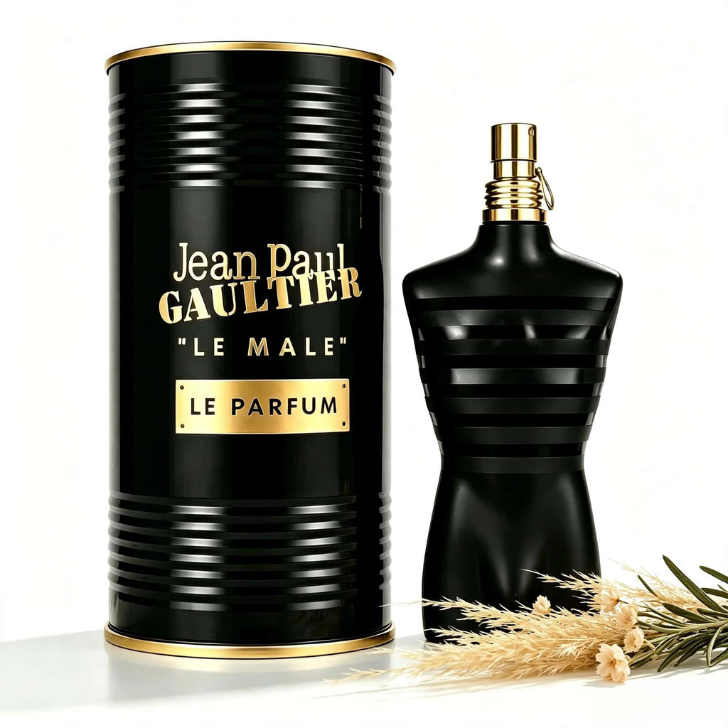 Jean Paul Gaultier Le Male Le Parfum EDP Intense 125ML Perfume For Men Deep Warm Vanilla Cardamom Woody Oriental Aroma Long Lasting Unique Matte Black Torso Shaped Bottle With Gold Cap Complete Brown Cylinder Box Dating Club