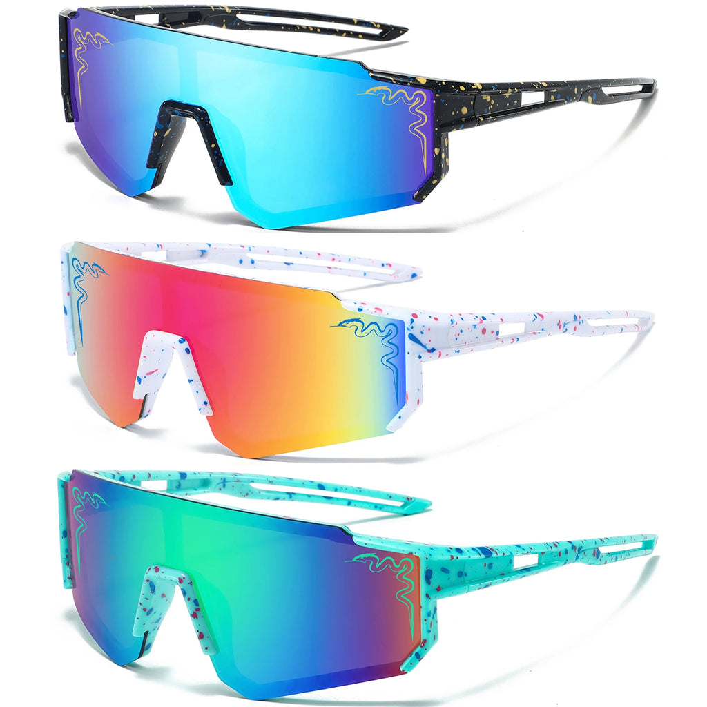 3 Pairs Age 5-16 Youth Baseball Sunglasses UV400 Boys Girls Glasses Outdoor Sport Cycling Goggles Children Kids Softball Shades