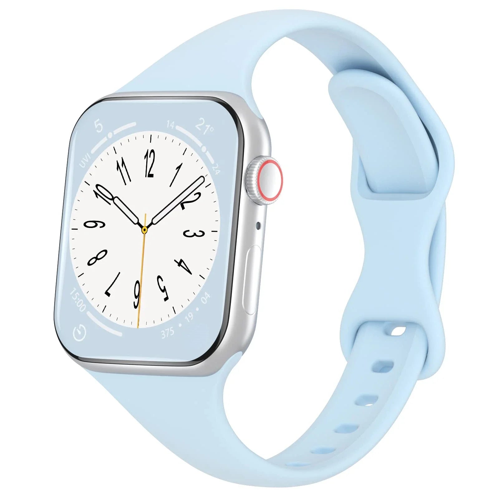Silicone loop For Apple Watch Band 45mm 44mm 40mm 41mm 49mm Elastic Belt bracelet iWatch series ultra 5/4/3/SE/6/7/8 Strap