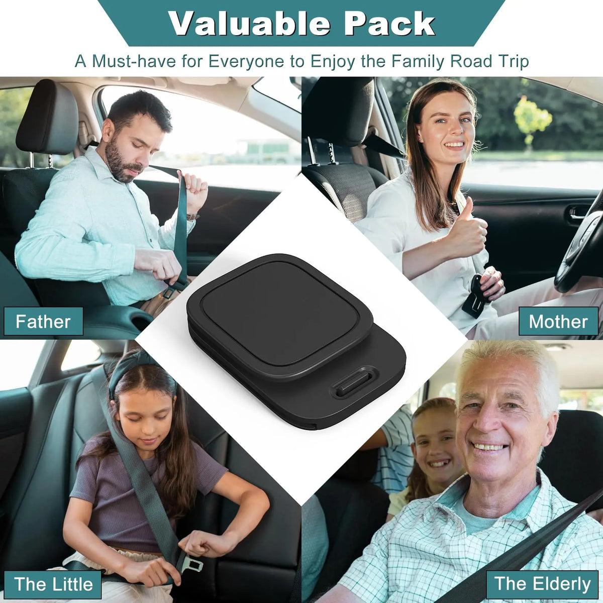 Car Seat Belt Adjuster Seat Belt Clamp  Shoulder and Neck Seat Belt Locking Clip Protector Comfortable Driving