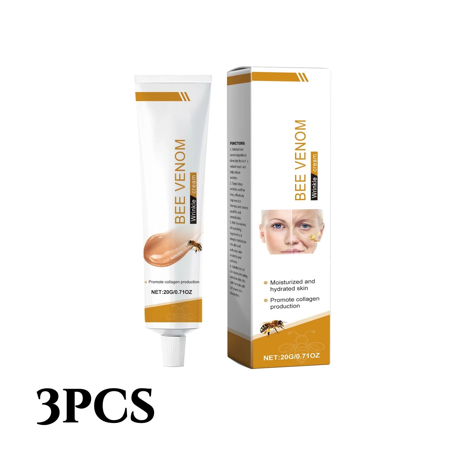 Advanced Bee Venom Face Cream - Nature's Botax for Instant Lifting & Firming,Anti-Aging Moisturizer with Manuka Honey & Collagen